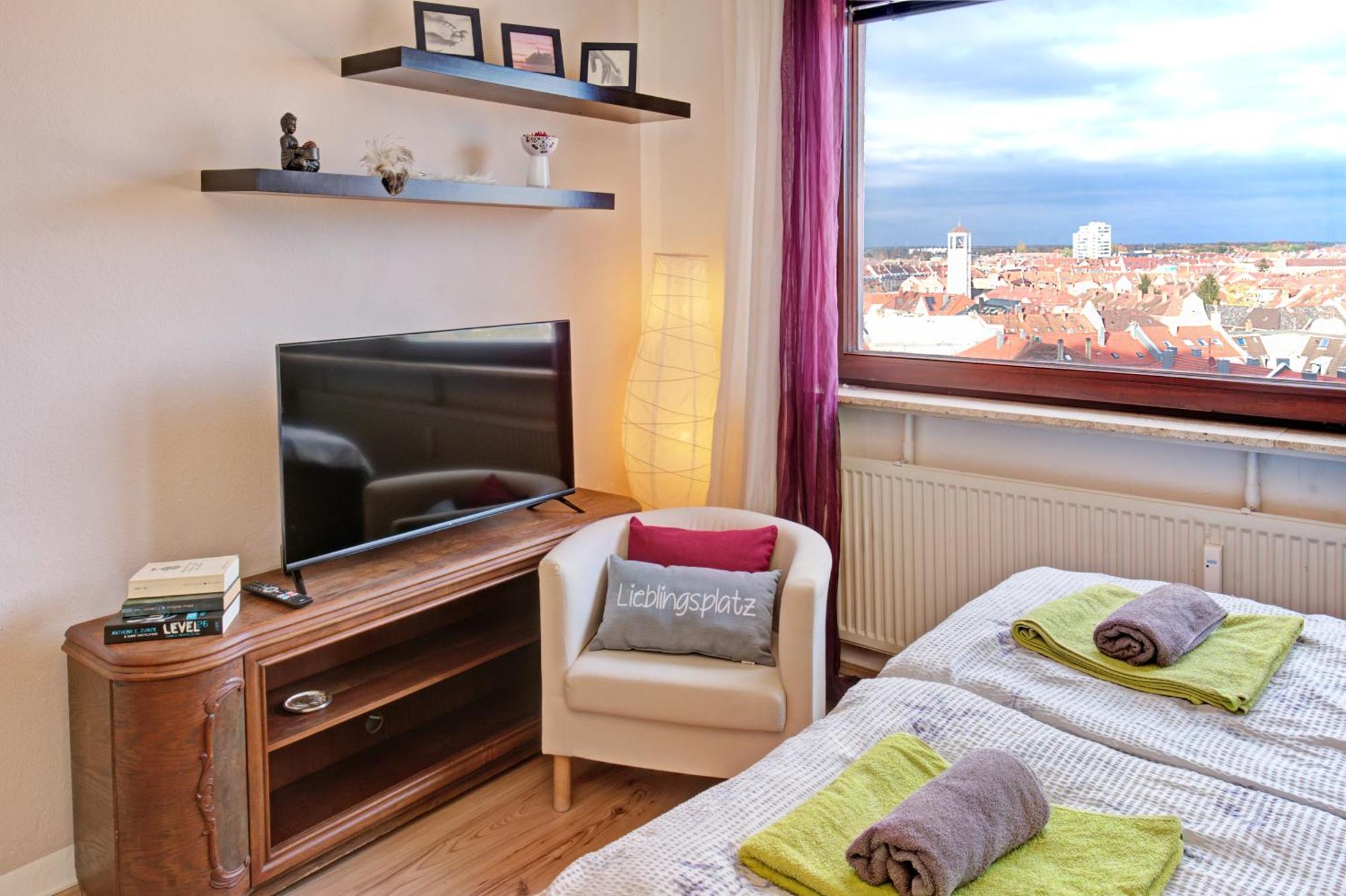 Blick Ueber Karlsruhe - Ferienwohnung Panorama 外观 照片